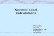 Seismic Load Calculation