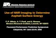 Use of NMR Imaging to Determine Asphalt Surface Energy