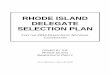 2016 Rhode Island Democratic Delegate Selection Plan (DRAFT)