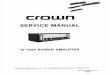 CROWN D150A Service Manual_part1