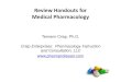 Review Handouts for Medical Pharmacology