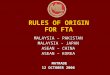 rules of origin for fta