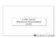 Life-Cycle Analysis/Assessment(LCA)