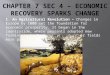 Chapter 7 Sec 4 – Economic Recovery Sparks Change
