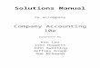 Company Accounting 10e solutions