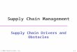 Supply Chain Drivers Obstacles