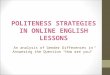 Strategies in Online English Lessons