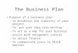 2011The Business Plan