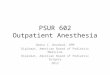 Outpatient Anesthesia 2012