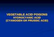 Vegetable Acid Poisons