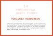 Virginia Henderson's Theory