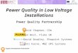 Power Quality in Low Voltage
