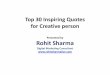 Top 30 Inspiring Quotes for Creative Person