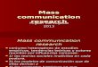 Mass communication research primera clase - copia.ppt