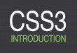 Css3 Introduction