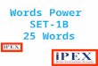 Word Power Set 1B