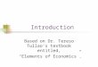 1 Economics Introduction Lecture