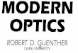 Modern Optics - Guenther R D