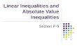 0.P-9 Linear Inequalities and Absolute Value Inequalities