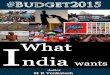 #Budget2015: What India Wants by MR Venkatesh