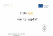 Sigma Agile How to Apply