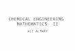 Chemical Engineering Mathematics
