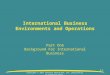 Chapter 1 - Globalization and International Business