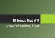 10 Trends Change How You Market