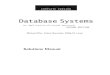 Database Systems Solutions