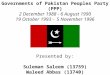 Benazir Bhutto Government ERA