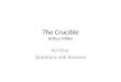 The Crucible Act I Questions Answered