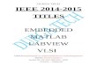 FINAL YEAR PROJECTS TITLES IEEE 2014-2015