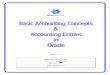 Accounting Concepts and Accounting Entries in Oracle v1.0