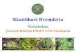 Klasifikasi Bryophyta (Part I) 260214