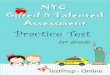 NYC Gifted Talented Assessment Practice Test B