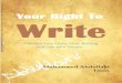 Your Right to Write by Muhammed Abdullahi Tosin