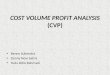 Cost Volume Profit Analysis (Cvp)