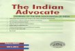 Legal Education in India- The Indian Advocate