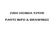 2000-2001 Honda CBR929RR Fireblade Parts Microfiche