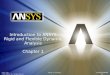 Introduction to ANSYS Rigid and Flexible Dynamic Analysis