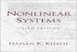 Nonlinear Systems - Hassan Khalil