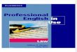 Manual Sem II Cambridge Professional English in Use Law