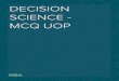 Decision Science - MCQ UOP