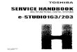 73461692 Toshiba Digital Multi Function E Studio 163 203 Service Handb