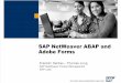 SAP NetWeaver ABAP and Adobe Forms