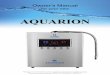 Aquarion Manual - Filter and Ionizer Water Device
