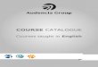 Course Catalogue Audencia Group - Courses Taught in English