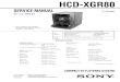 9553 Sony HCD-XGR80 Sistema de Audio Con Casette y CD Manual de Servicio