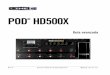 POD HD500X Advanced Guide - Spanish