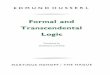 Husserl Trans. Cairns - Formal and Transcendental Logic